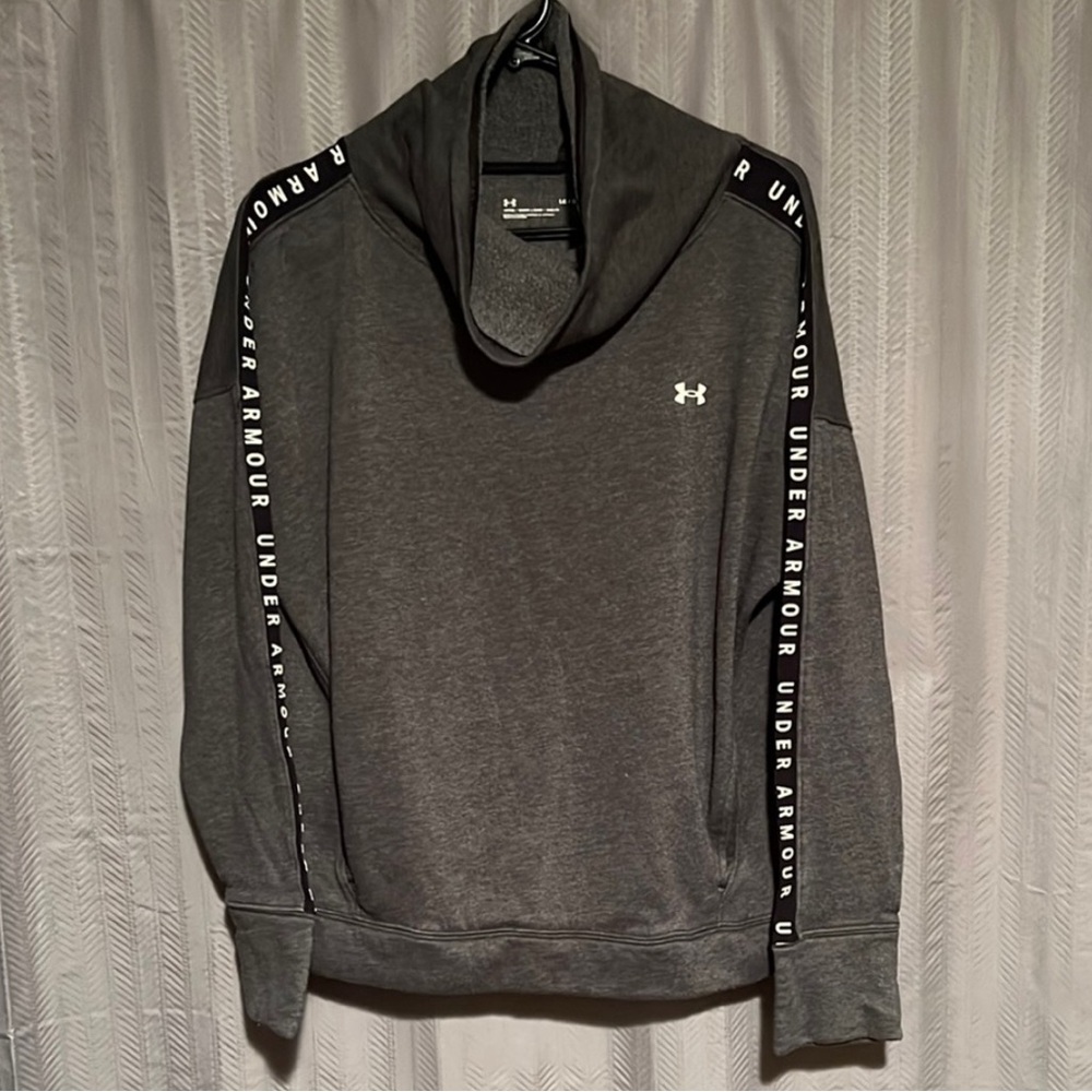 Under Armour Gray Cowl Neck Loose Sweatshirt